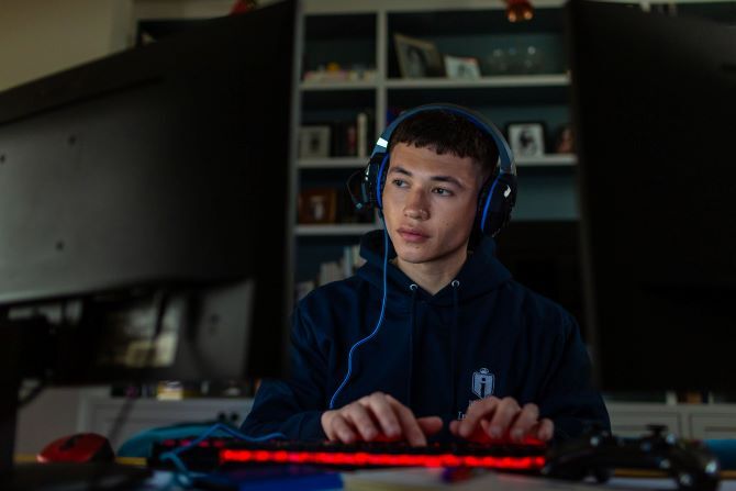 King's InterHigh student at desk