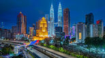 Kuala Lumpur skyline at night