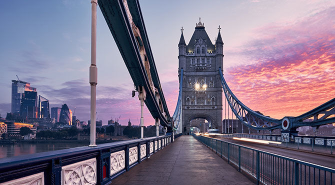 London Bridge seen in the morning light