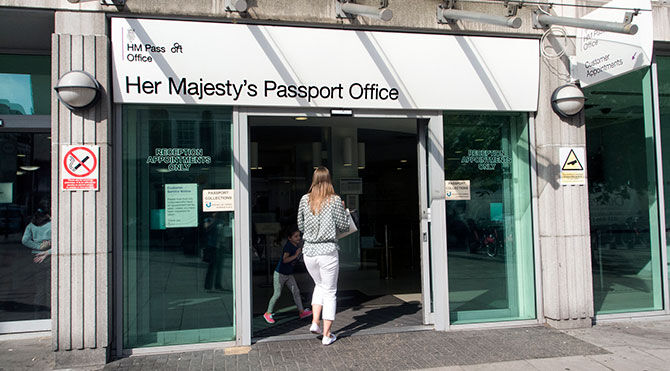 Her Majesty's Passport Office in London