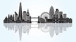 Silhouette of London illustrating an article about renting versus buying property in the UK