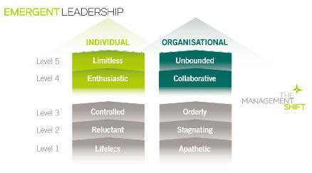 The Management Shift Emergent Leadership diagram