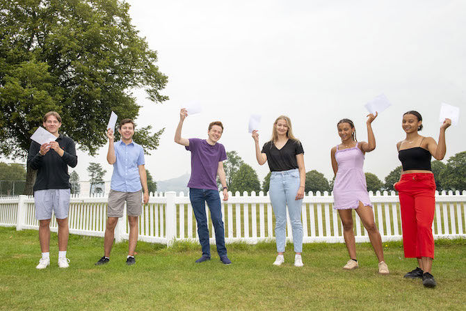 Millfield students celebrate their A level results