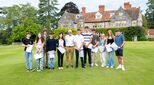 Millfield School students collect their GCSE results