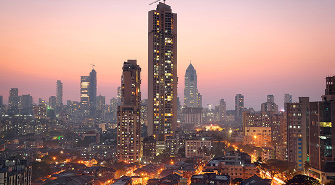 Mumbai city from above