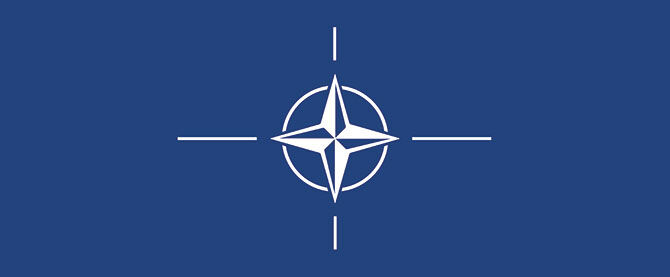 The NATO flag