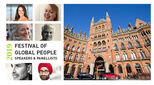 Image featuring six speakers for the Festival of Global People and the St Pancras Hotel