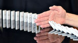 Hand and domino rally