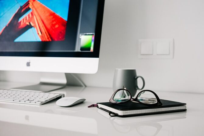 Picture of empty desk