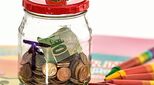 Colourful piggy bank and savings