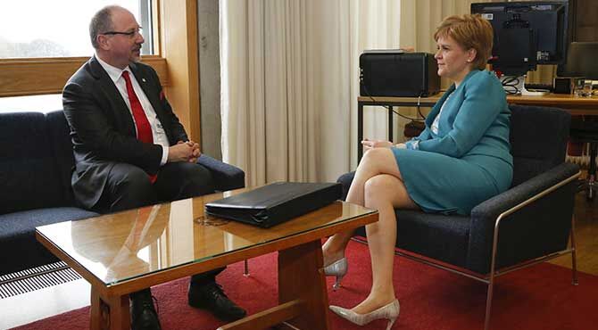 First Minister Nicola Sturgeon met with The Republic of Poland Ambassador to the United Kingdom Ambassador Arkady Rzegocki