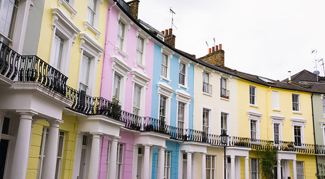 Townhouses in Primrose Hill, London