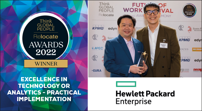 Winner of the 2022 Think Global People for Excellence in Technology or Analytics: Practical Implementation: HPE