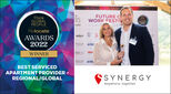 Winner of the 2022 Think Global People for Serviced Apartment Provider of the Year: Regional/Global: Synergy