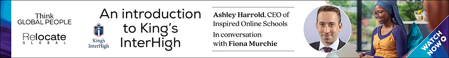 An Introduction to Kings InterHigh webinar with Ashley Harrold, CEO of Inspired Online Schools in conversation with Fiona Murchie - leaderboard banner 2023