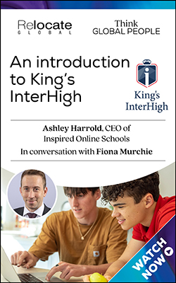 An Introduction to Kings InterHigh webinar with Ashley Harrold, CEO of Inspired Online Schools in conversation with Fiona Murchie - MMU banner 2023