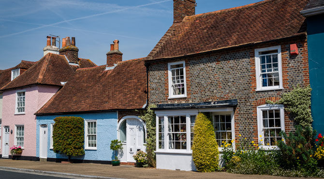 Photo of picturesque houses in the UK