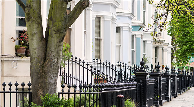 Terraced housing in London