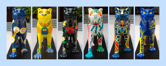 ISKL-panther-statues