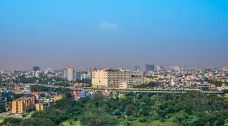 View-of-Chennai-India-stock-image