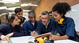 teacher-teenagers-vocational-stock-image