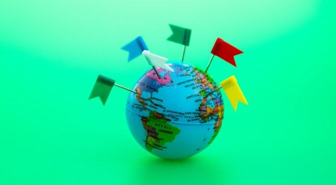 globe-flags-stock-image