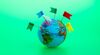 globe-flags-stock-image