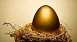 golden-egg-nest-stock-image
