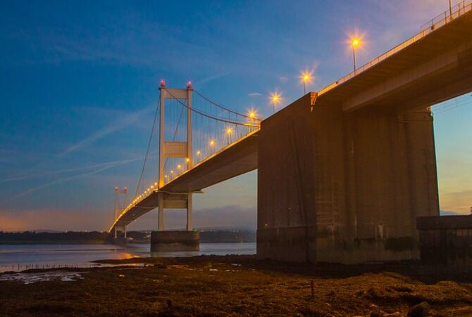 Severn Bridge in the morning