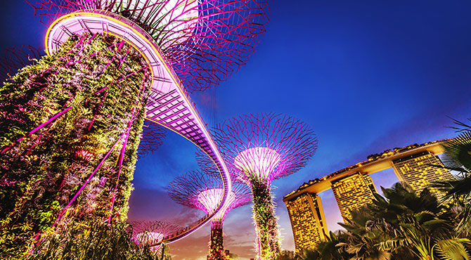 Photo of Singapore's skyline