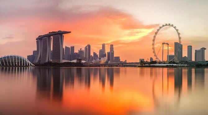 Singapore view from the water