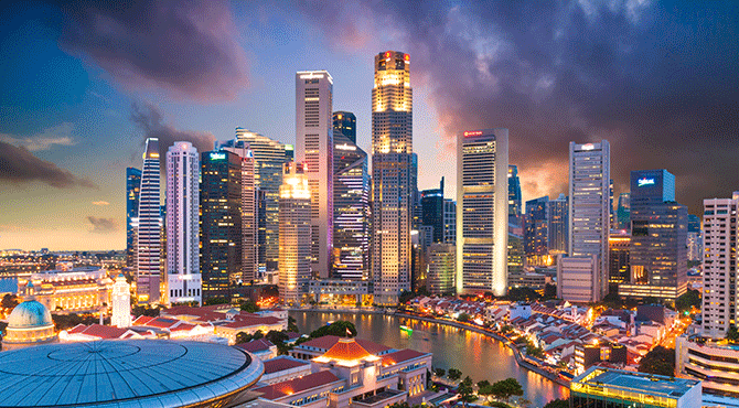 Singapore skyline