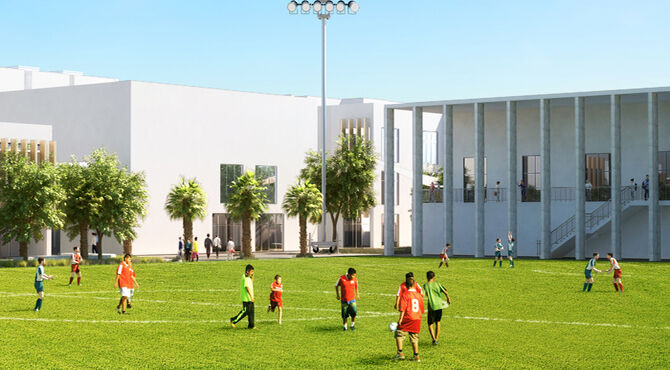 ACS International School Doha new sports pitch