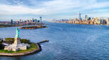 Statue of Liberty and the New York skyline