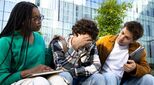 students-peer-support-stock-image