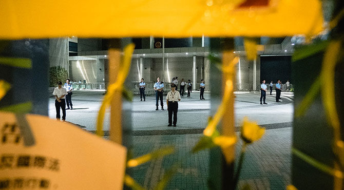 a photograph of the Hong Kong Umbrella Movement protests taken by Studio Incendo