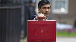The Chancellor Rishi Sunak leaving No.11 Downing Street on his way to deliver his budget speech