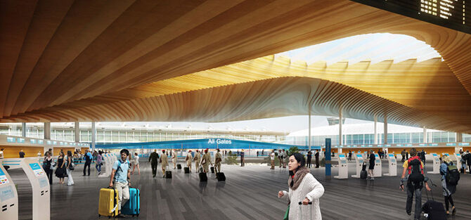 Helsinki Airport’s new entrance: Finnish design at its best