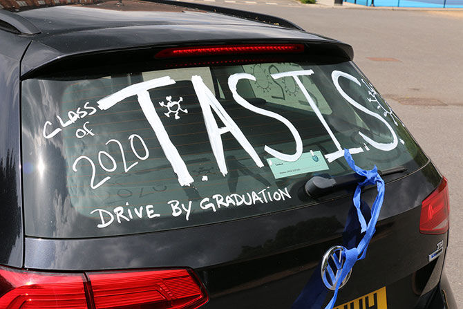 TASIS England drive by graduation