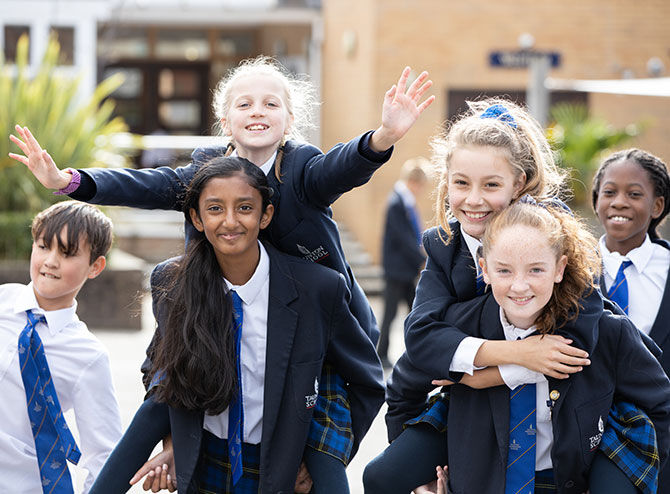 Taunton School schoolchildren