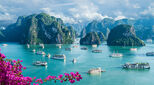 Landscape with amazing Halong bay, Vietnam