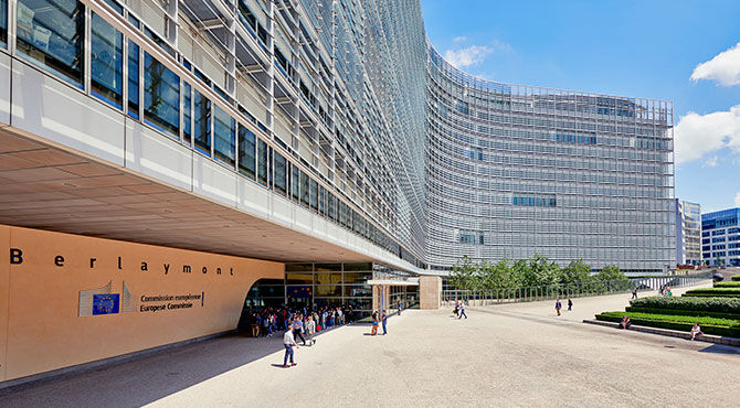 European Commission Building in Brussels