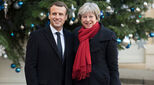Theresa May and Emmanuel Macron