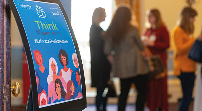 Photograph from the last Think Women event in London