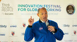 NASA astronaut Tony Antonelli speaking at Relocate Global Think Global People Innovation Festival for Global Working