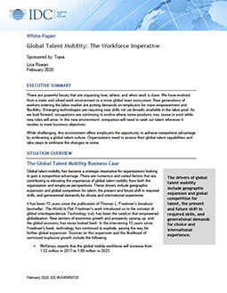 Report for IDC: Global Talent Mobility: The Workforce Imperative (IDC-Report-US45950720)