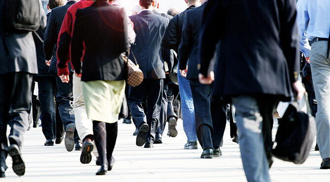 London city crowd of people