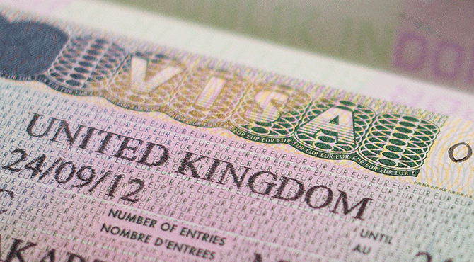 UK visa form