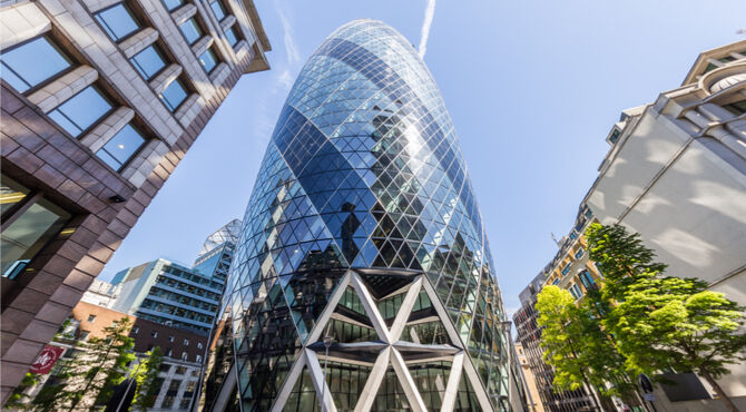 Image of the Gherkin building, London