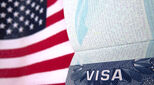US flag and visas